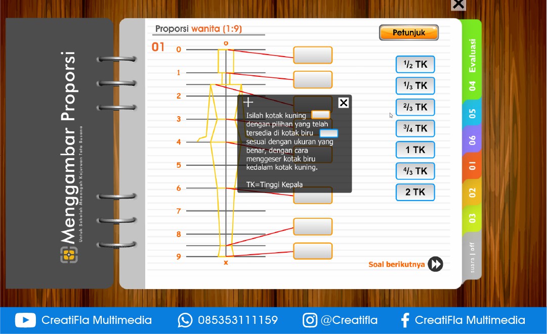 Multimedia Interaktif Tata Busana Proporsi Tubuh