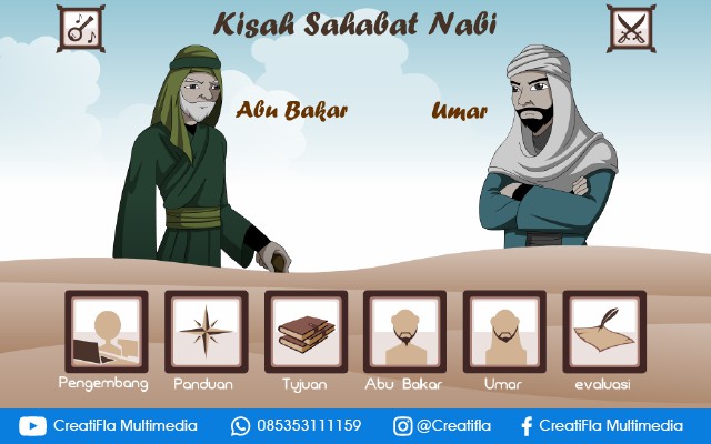 Multimedia Interaktif Sahabat Nabi, Abu Bakar & Umar