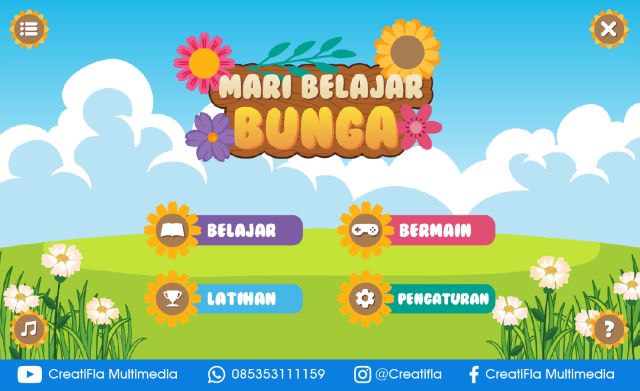 Multimedia Interaktif Belajar Bunga