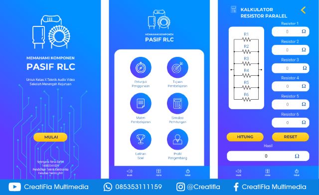 Mobile App Komponen Elektronika Resistor Induktor Kapasitor